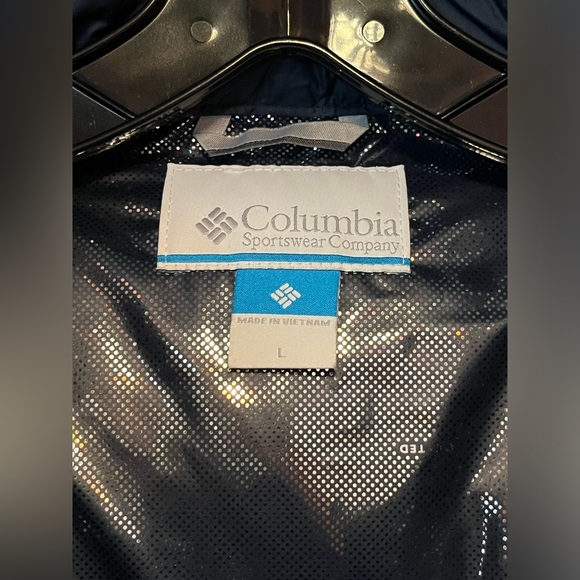 Columbia Pike Lake II Insulated Vest Mens Large Blue Puffer Omni-Heat New Tags - Picture 2 of 16